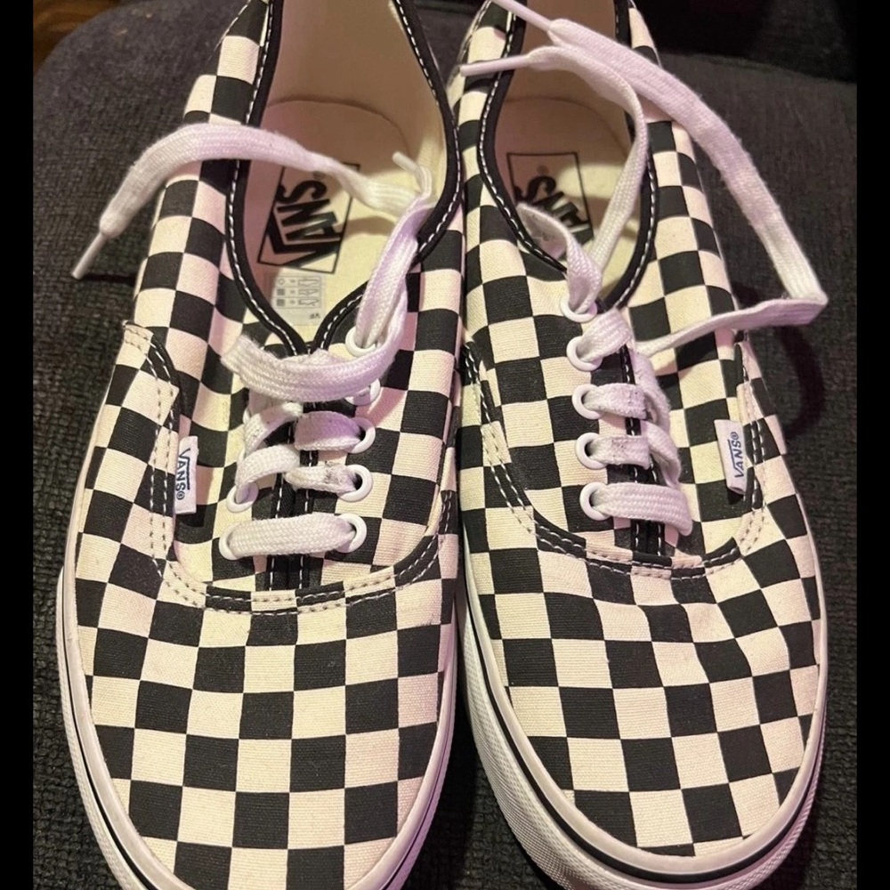 Vans Black and White Checkered Shoes